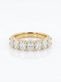 1.50ct Lab Diamond Women’s 7 Stone Band in 14k Yellow Gold