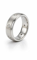 1.00ct Diamond Men’s Wedding Band in 14K White Gold