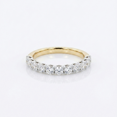 1.50ct Lab Diamond Women’s Band 14k Yellow and White Gold